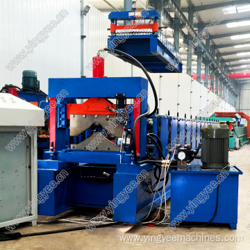 Hydraulic Automatic Glaze Steel Roof Ridge Forming Machine